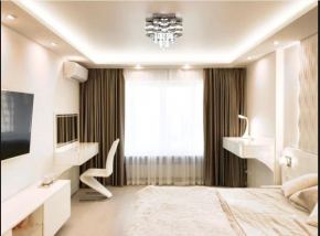 Lux Most City area, panoramic river view, new tower